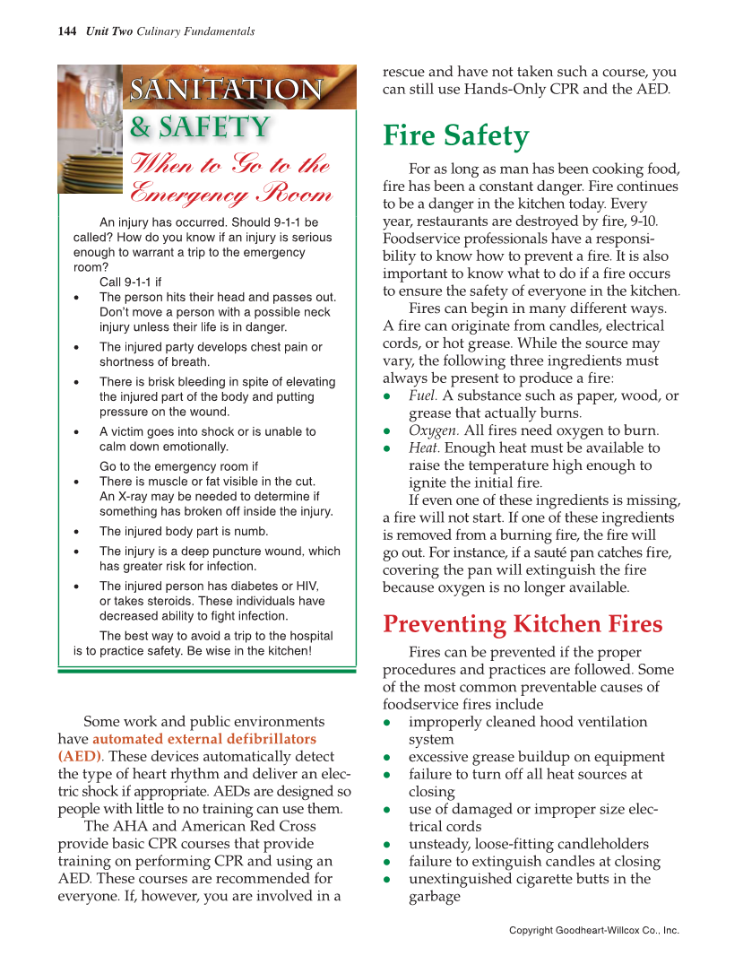 The Culinary Professional, 3rd Edition page 144