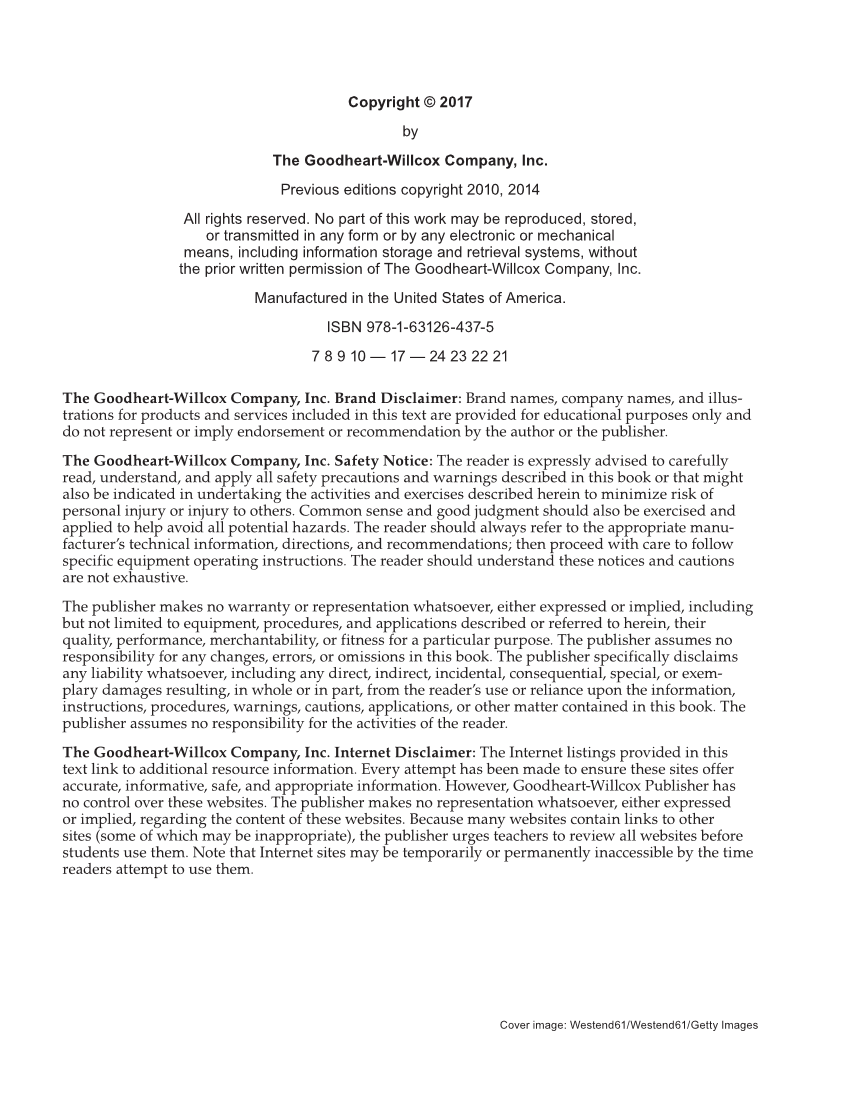 The Culinary Professional, 3rd Edition page II