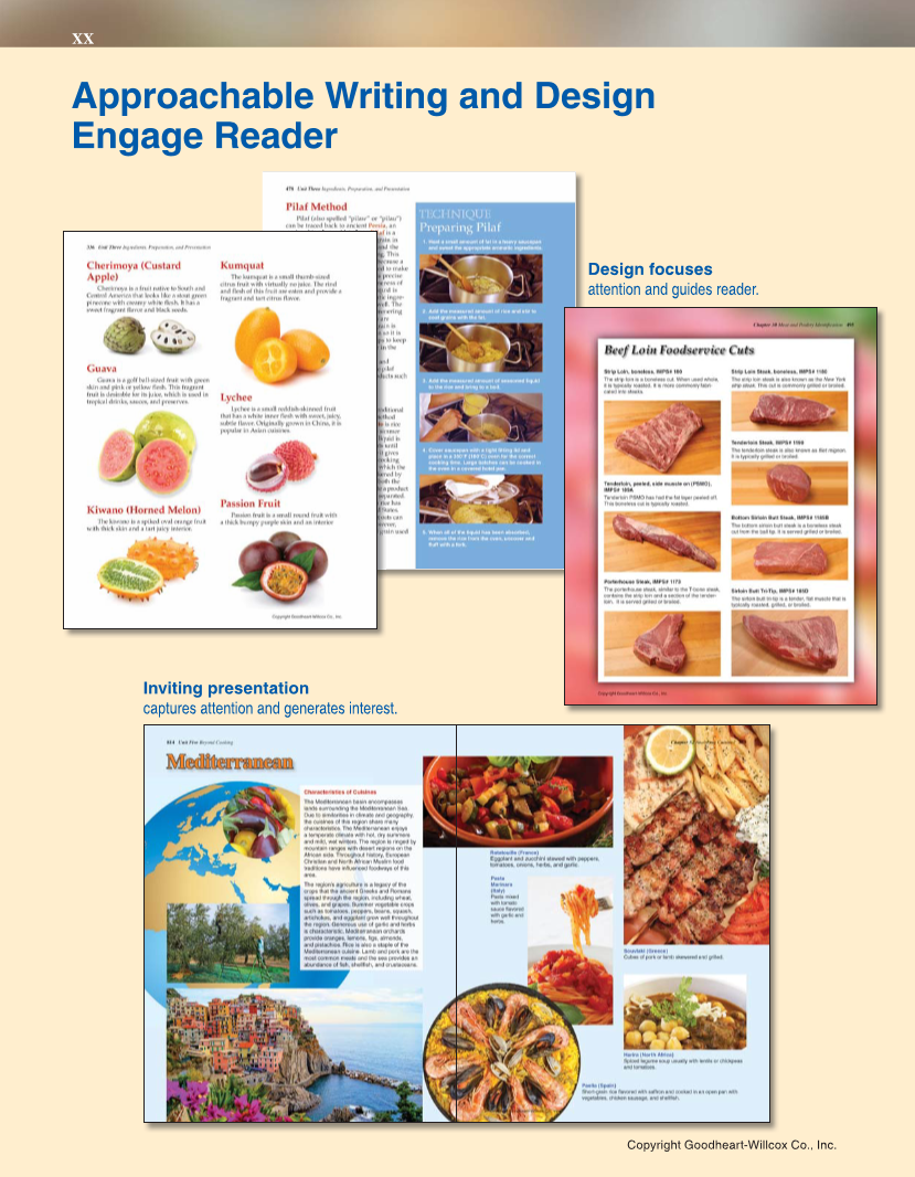 The Culinary Professional, 3rd Edition page XX