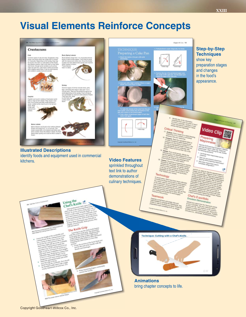 The Culinary Professional, 3rd Edition page XXIII