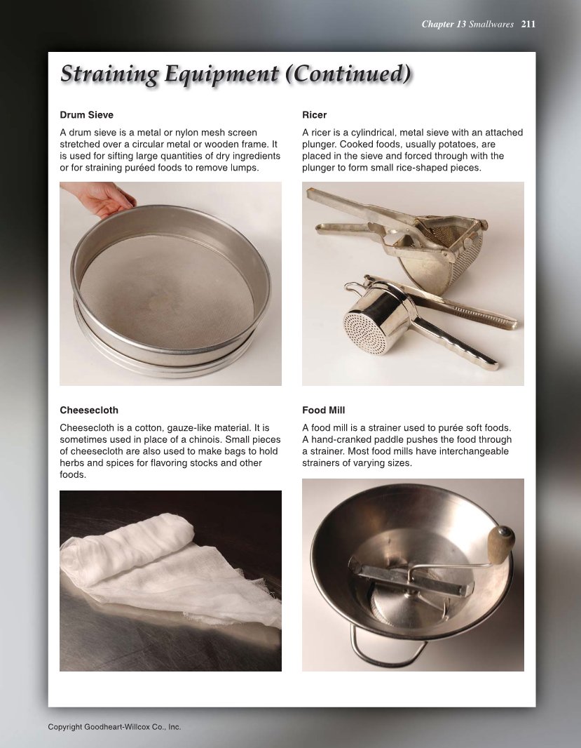 The Culinary Professional, 3rd Edition page 211