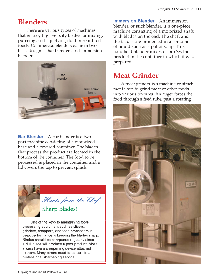 The Culinary Professional, 3rd Edition page 213