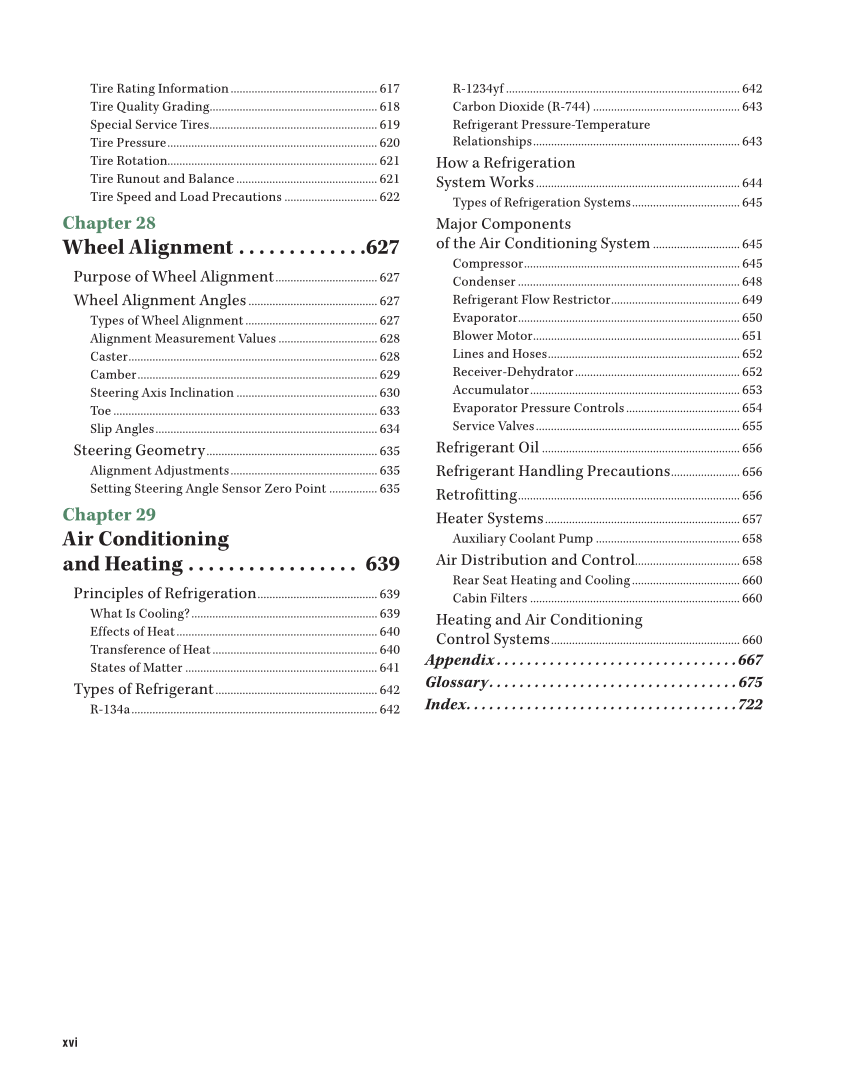 Auto Fundamentals, 12th Edition page xvi