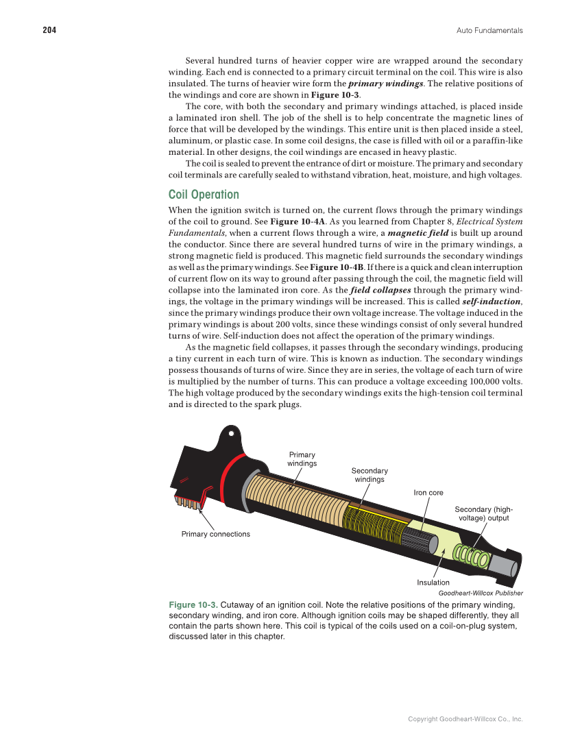 Auto Fundamentals, 12th Edition page 204