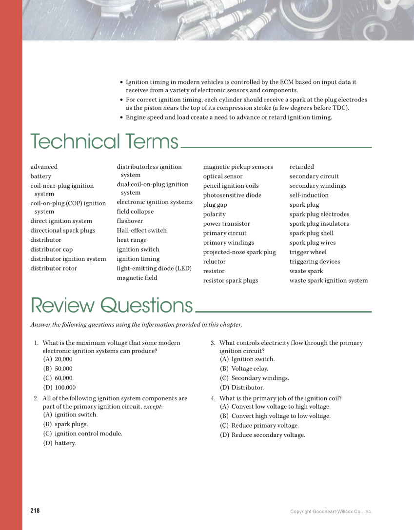 Auto Fundamentals, 12th Edition page 218