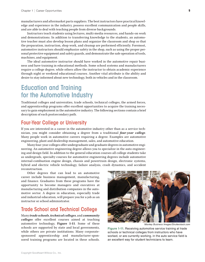 Auto Fundamentals, 12th Edition page 9