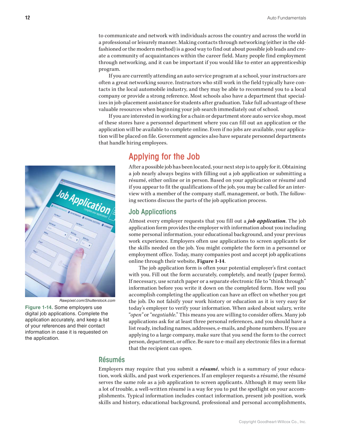 Auto Fundamentals, 12th Edition page 12