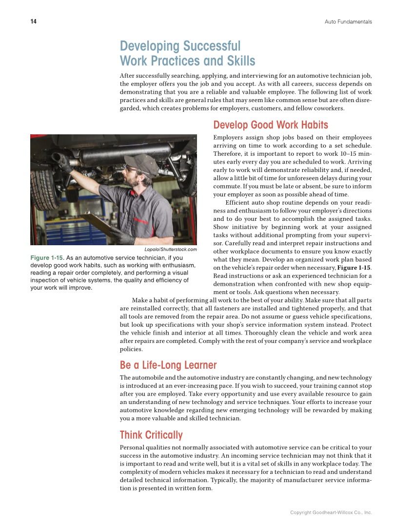 Auto Fundamentals, 12th Edition page 14