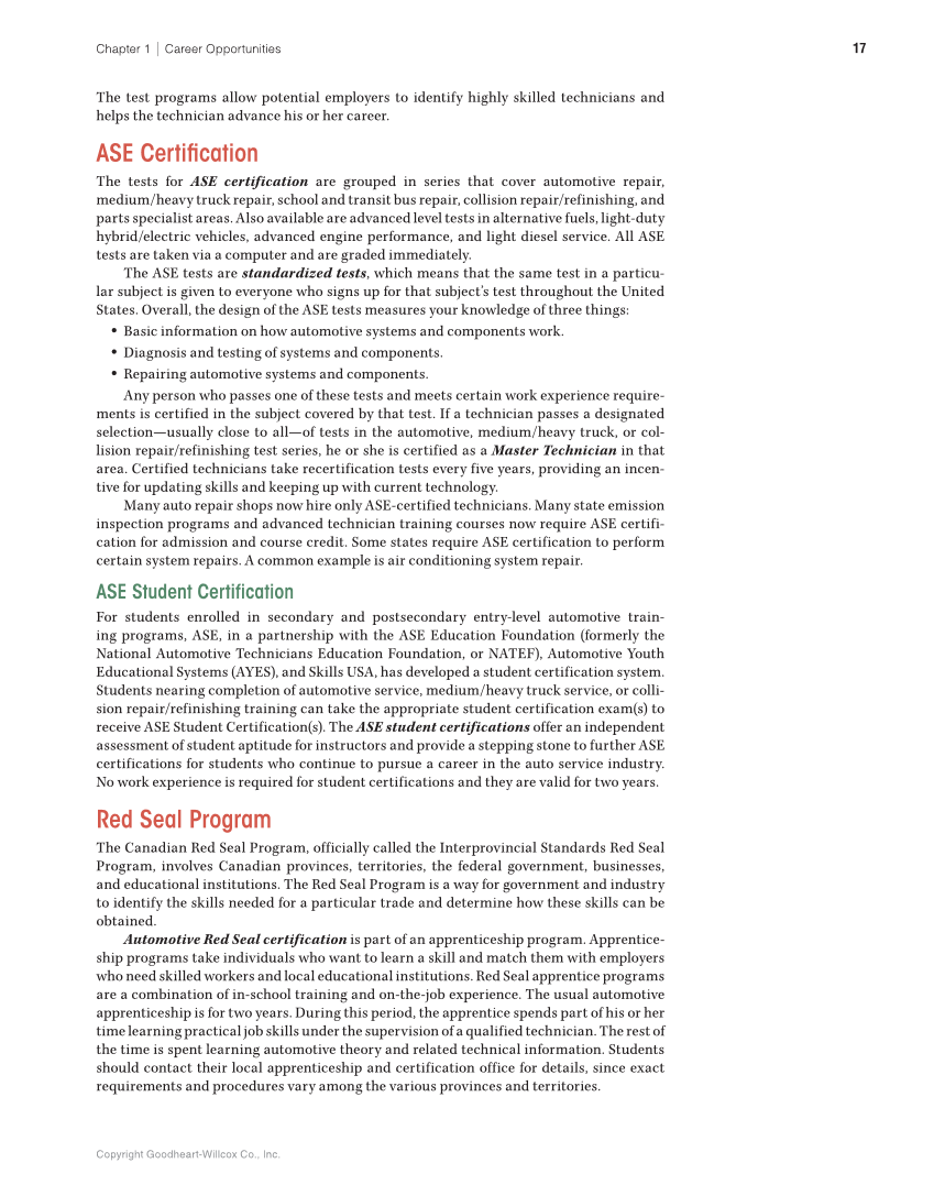 Auto Fundamentals, 12th Edition page 17