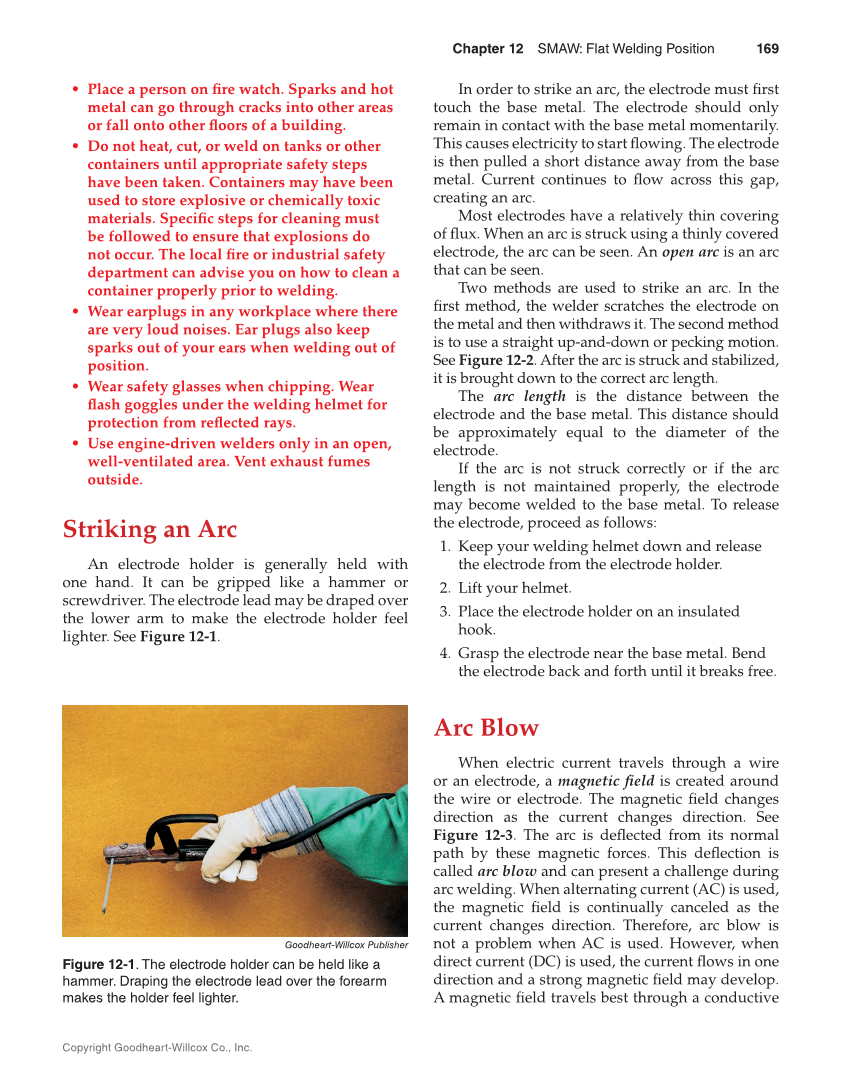 Welding Fundamentals 6e, Textbook page 169