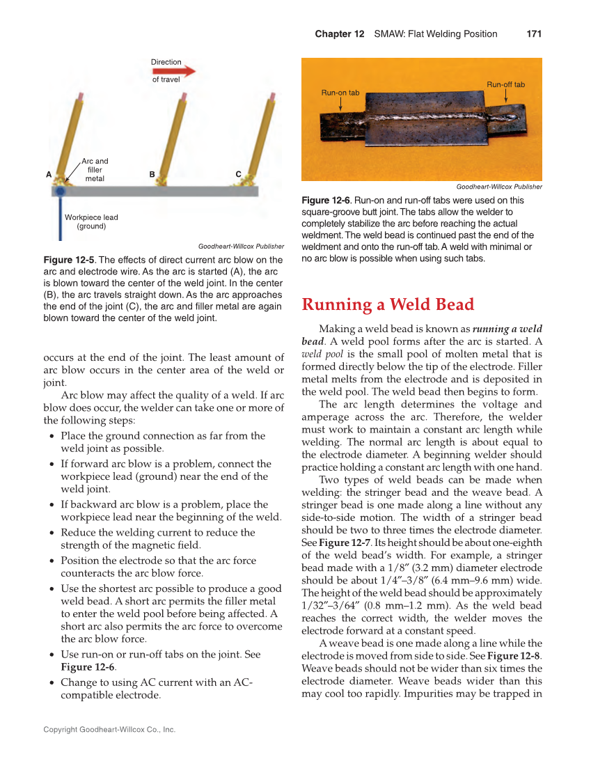 Welding Fundamentals 6e, Textbook page 171
