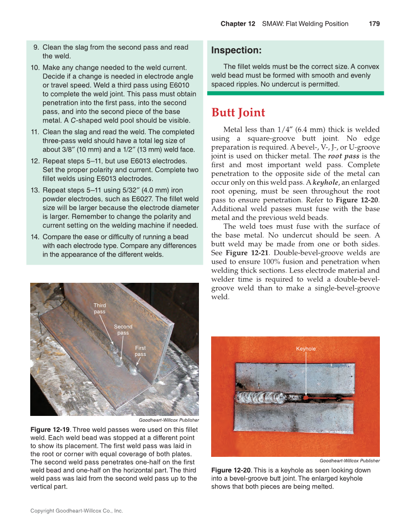 Welding Fundamentals 6e, Textbook page 179