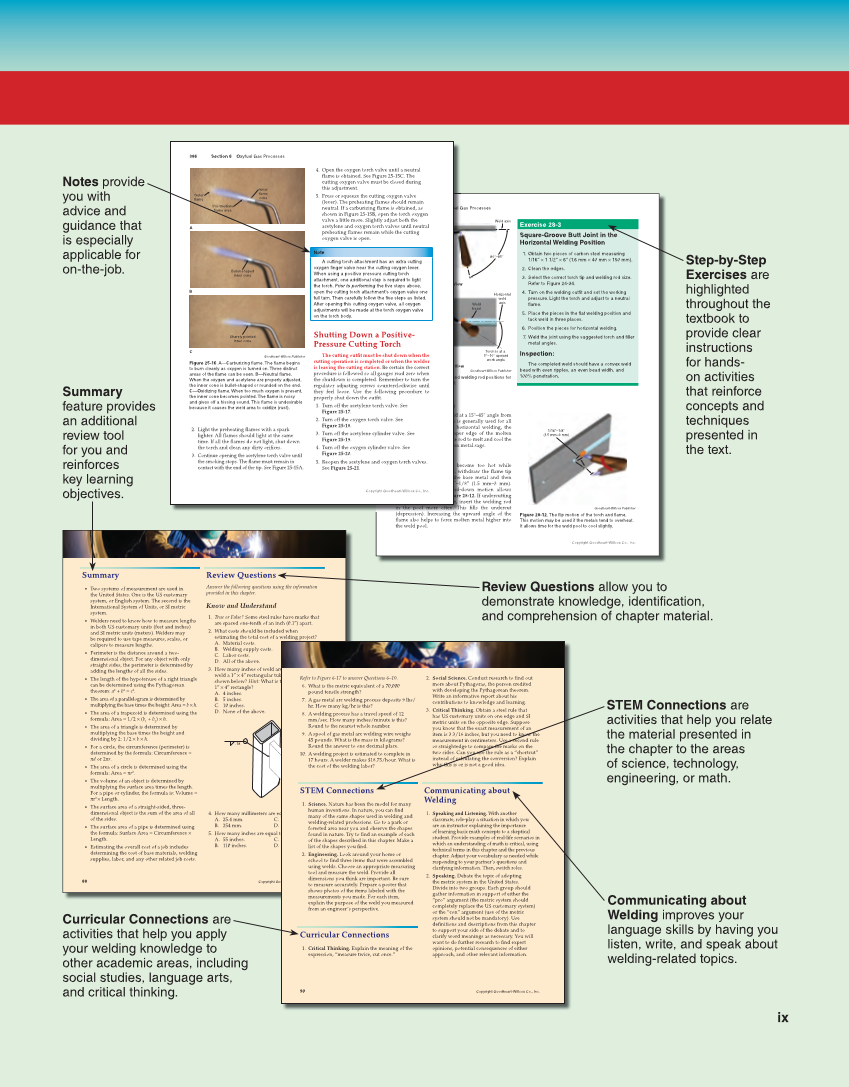 Welding Fundamentals 6e, Textbook page ix