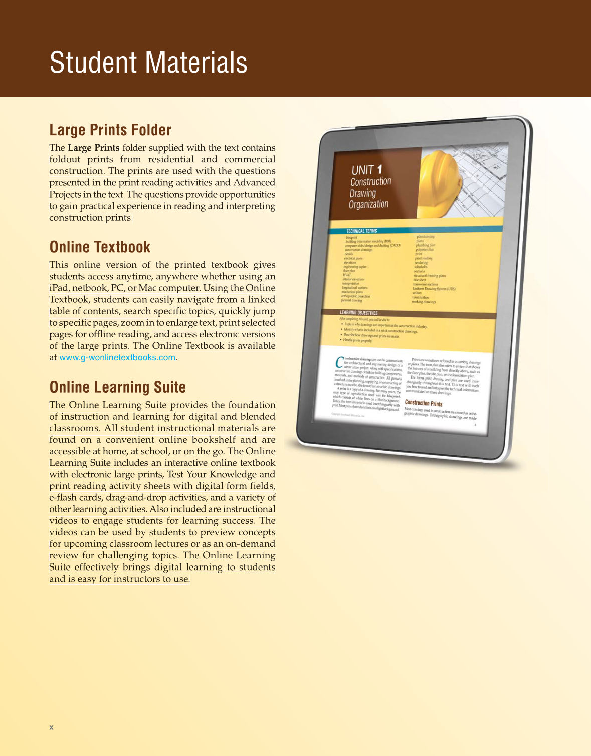 Print Reading for Construction, 7th Edition page x