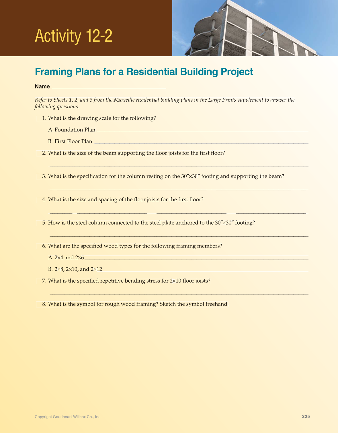 Print Reading for Construction, 7th Edition page 225