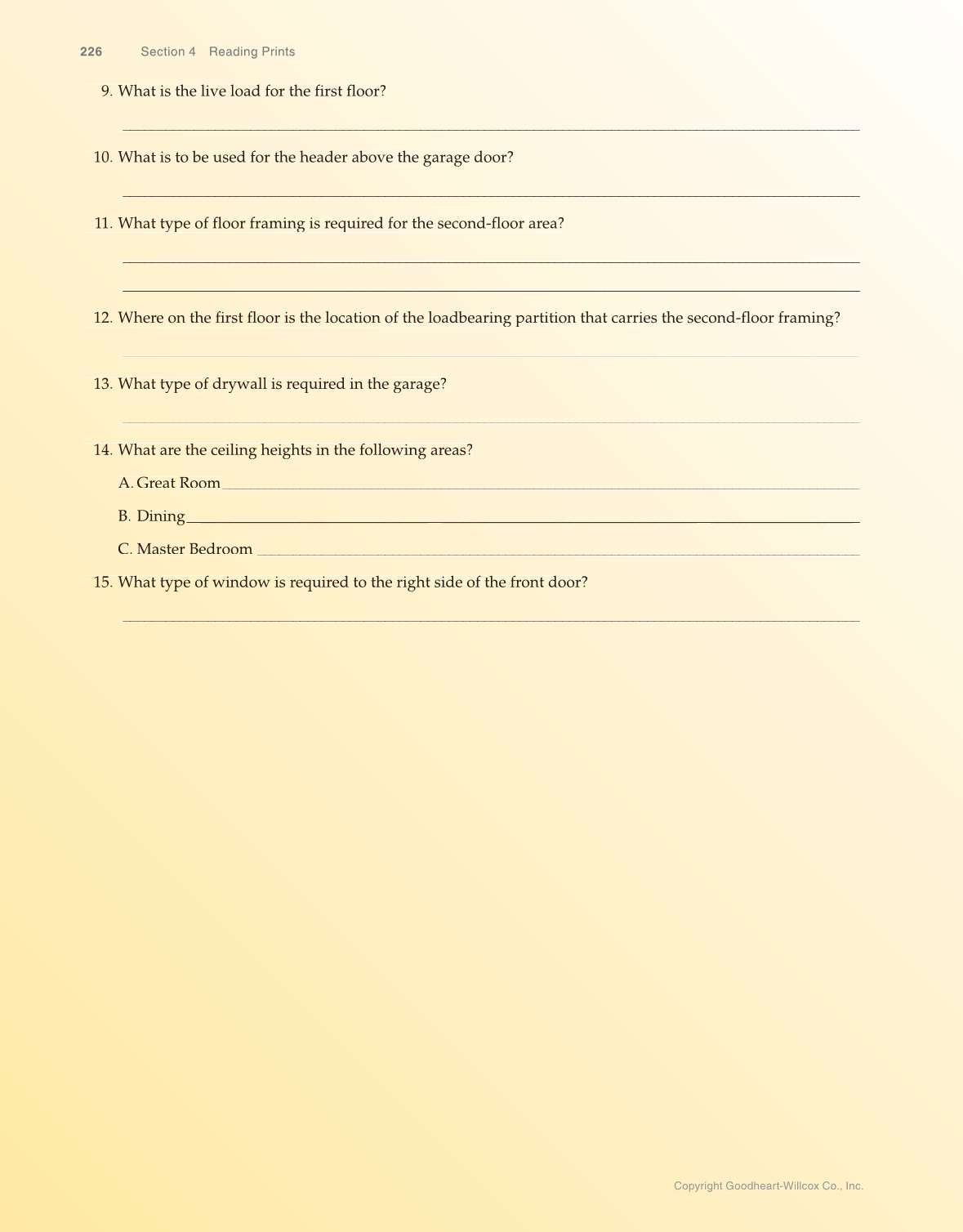 Print Reading for Construction, 7th Edition page 226