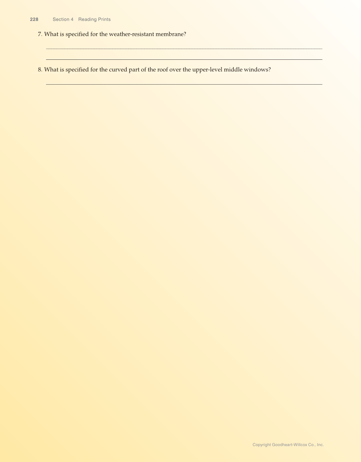 Print Reading for Construction, 7th Edition page 228