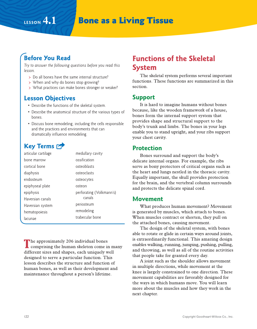 Introduction to Anatomy and Physiology, 2nd Edition page 122