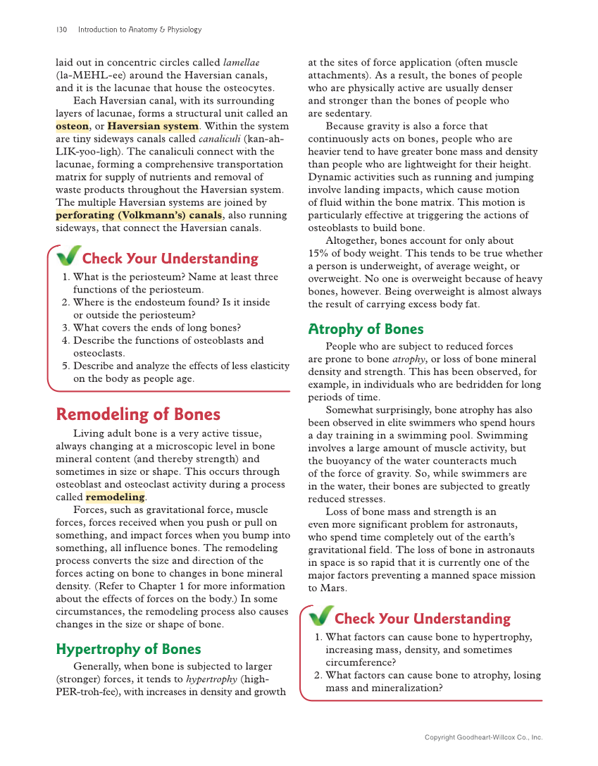 Introduction to Anatomy and Physiology, 2nd Edition page 130
