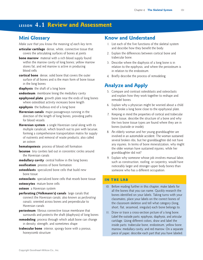 Introduction to Anatomy and Physiology, 2nd Edition page 131