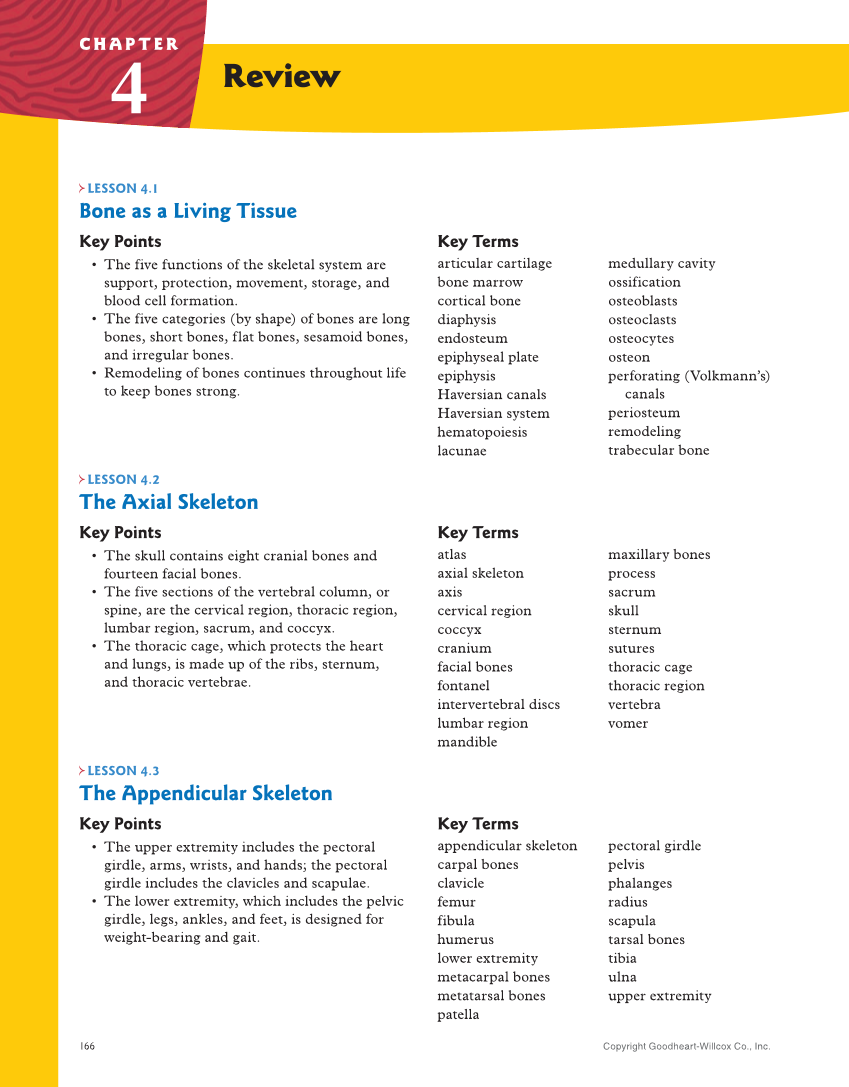 Introduction to Anatomy and Physiology, 2nd Edition page 166