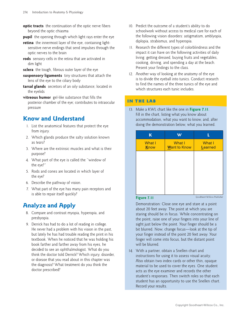 Introduction to Anatomy and Physiology, 2nd Edition page 274