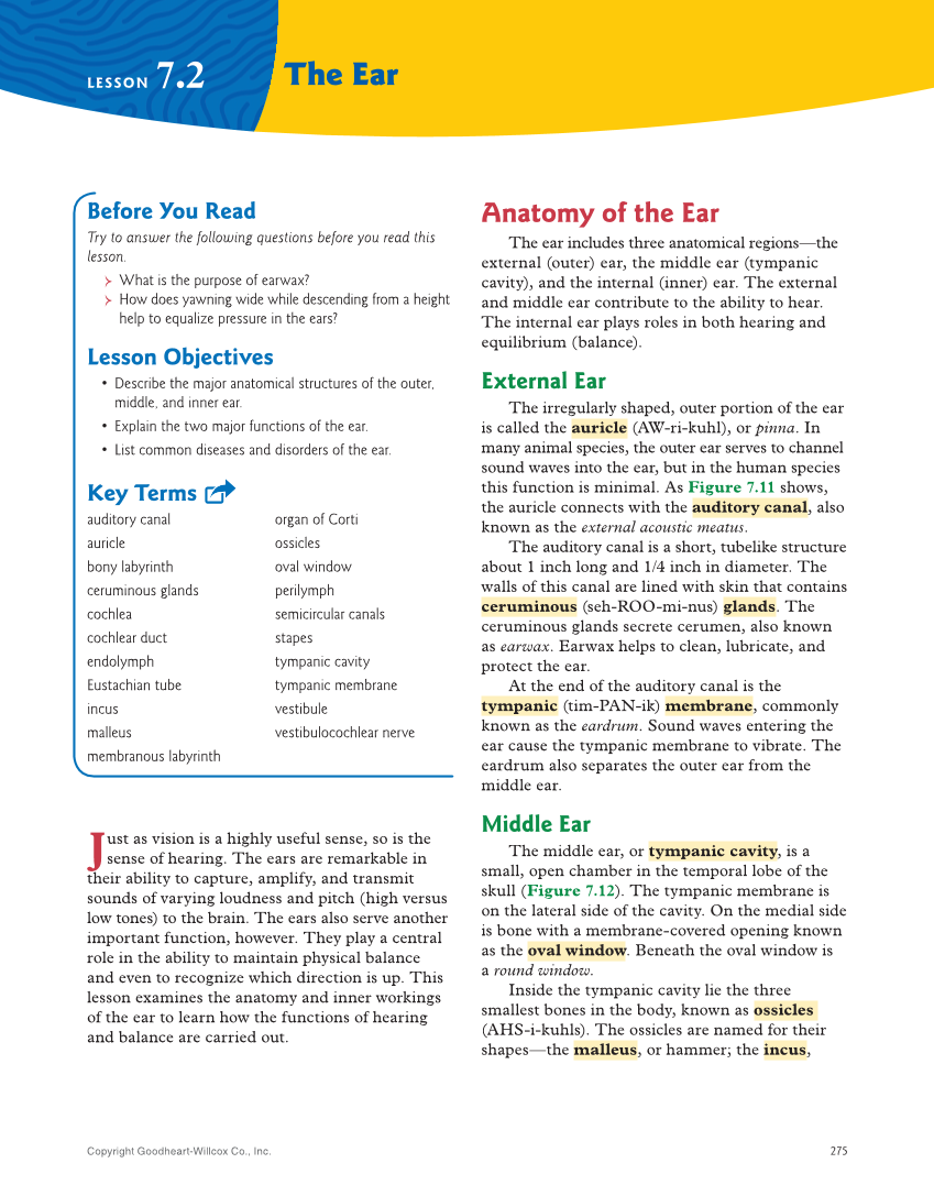 Introduction to Anatomy and Physiology, 2nd Edition page 275