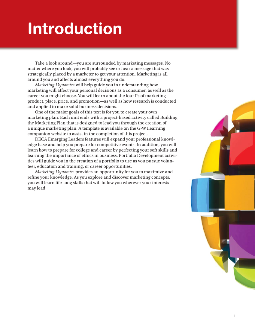Marketing Dynamics, 4th Edition page iii