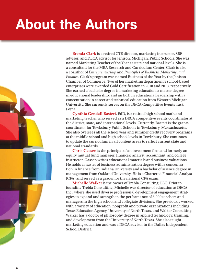 Marketing Dynamics, 4th Edition page iv