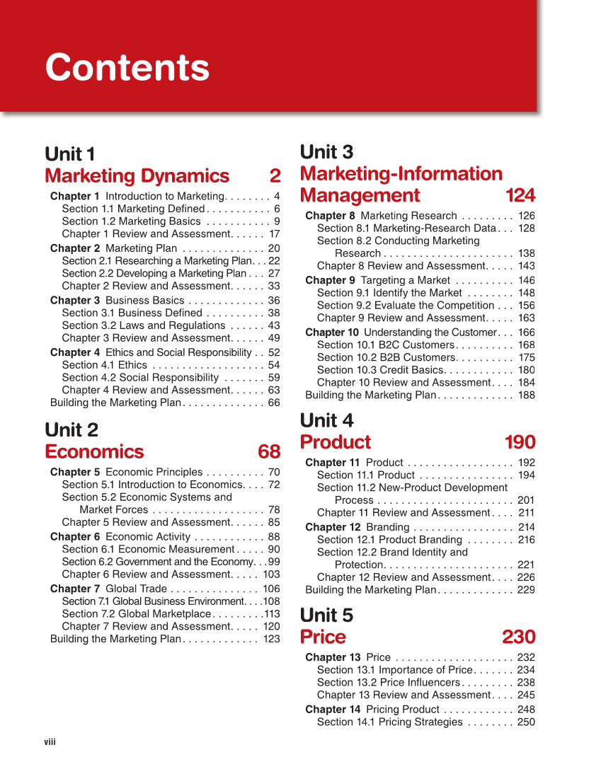 Marketing Dynamics, 4th Edition page viii
