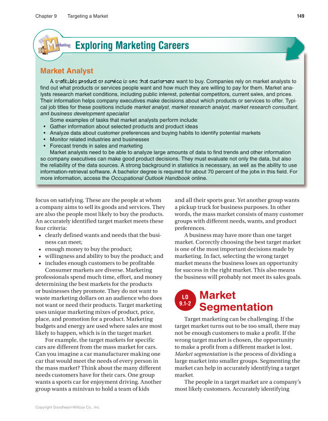 Marketing Dynamics, 4th Edition page 149