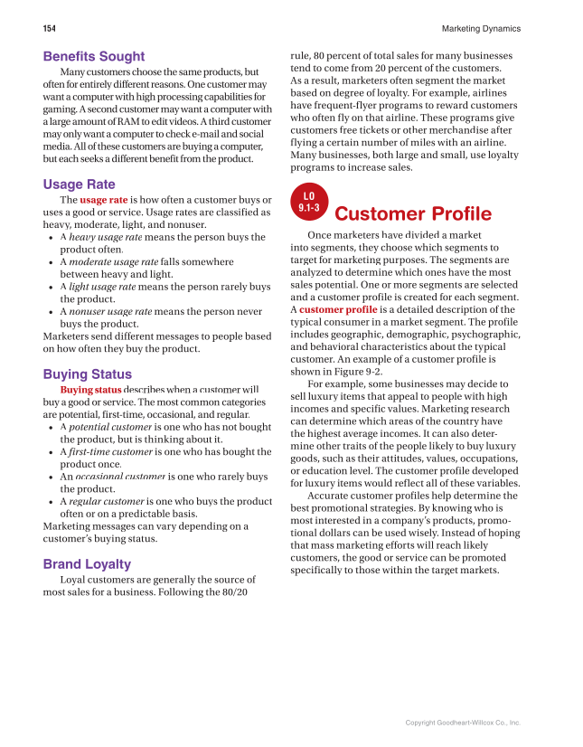 Marketing Dynamics, 4th Edition page 154