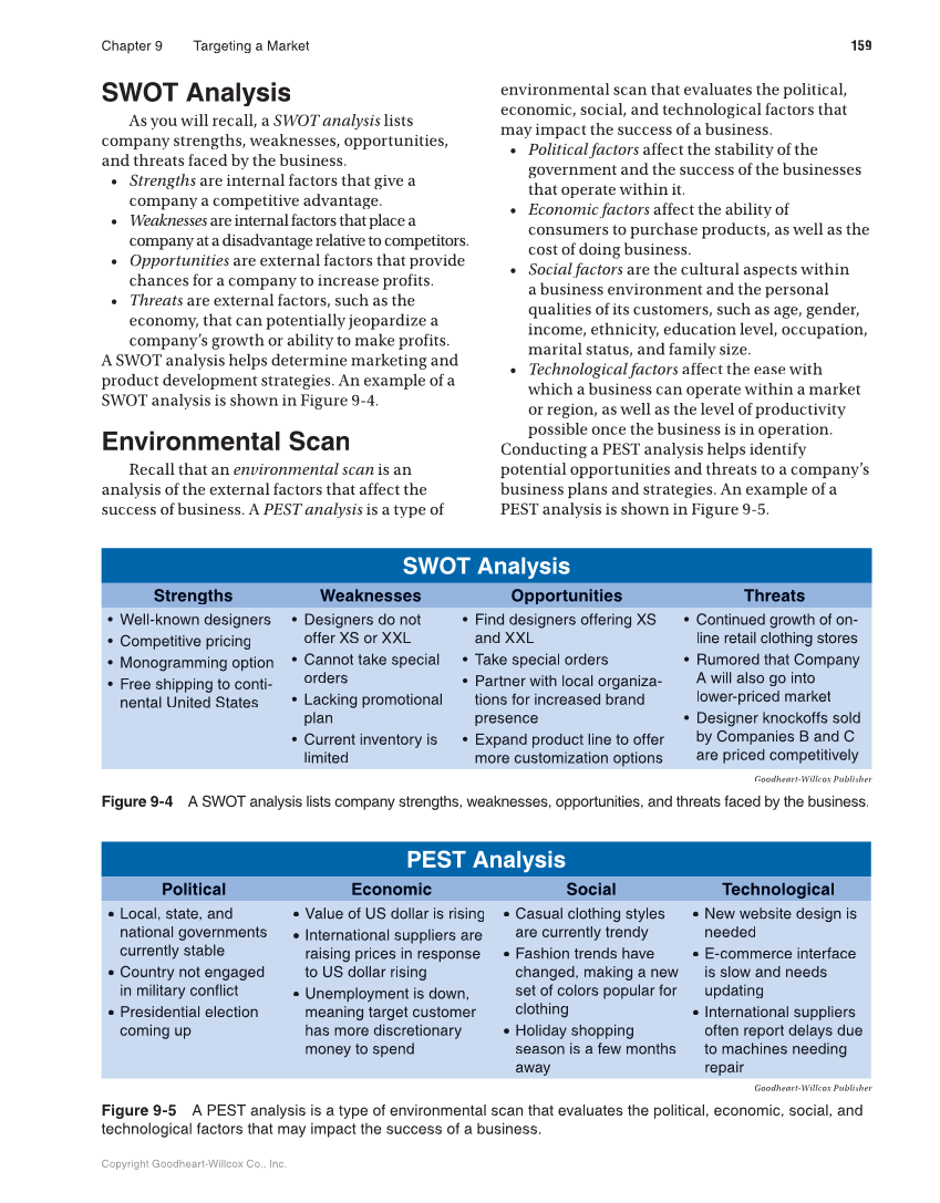 Marketing Dynamics, 4th Edition page 159