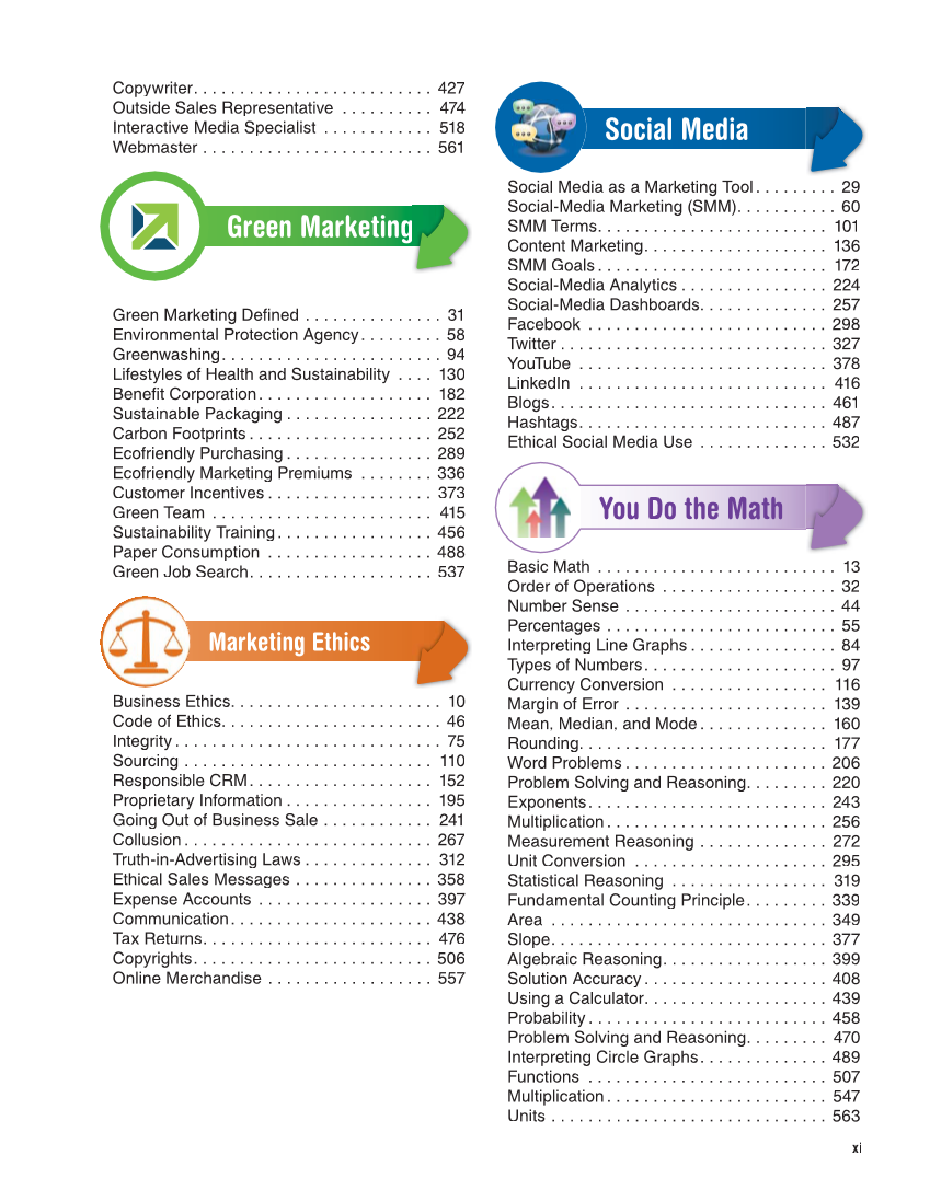 Marketing Dynamics, 4th Edition page xi