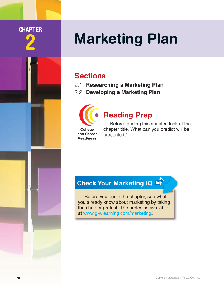 Marketing Dynamics, 4th Edition page 20