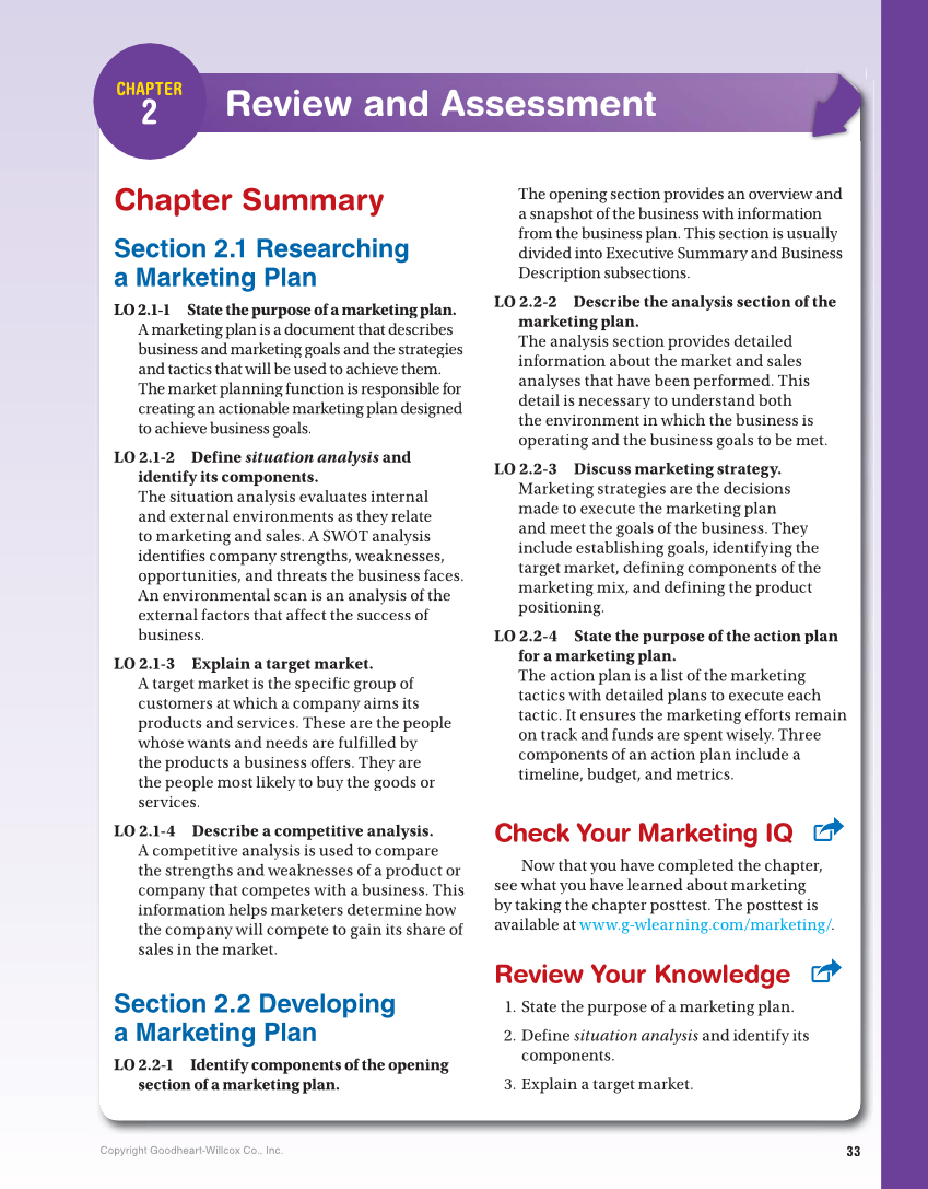 Marketing Dynamics, 4th Edition page 33