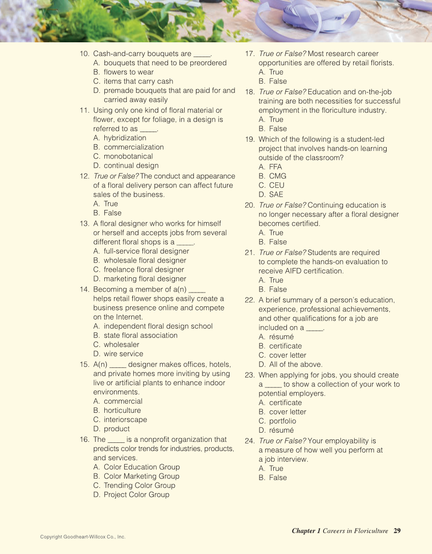 Principles of Floral Design: An Illustrated Guide, 2nd Edition page 29