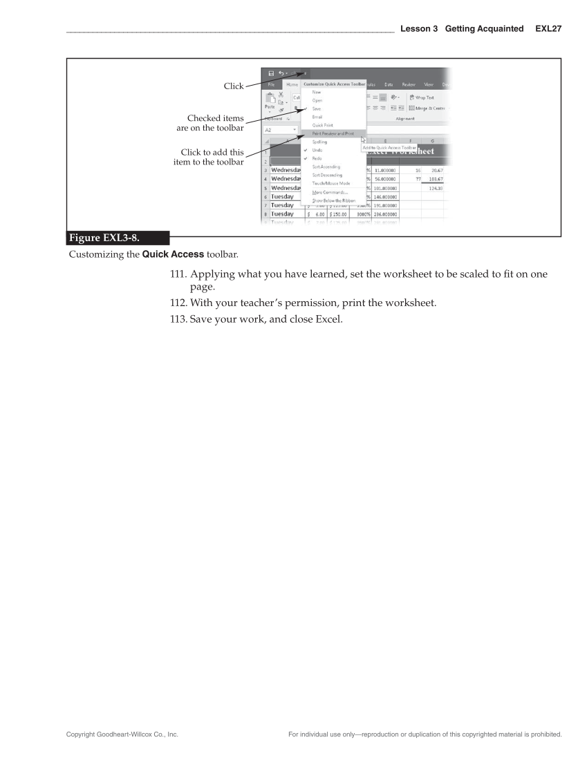 Certification Prep for Microsoft Office 2019 page EXL27
