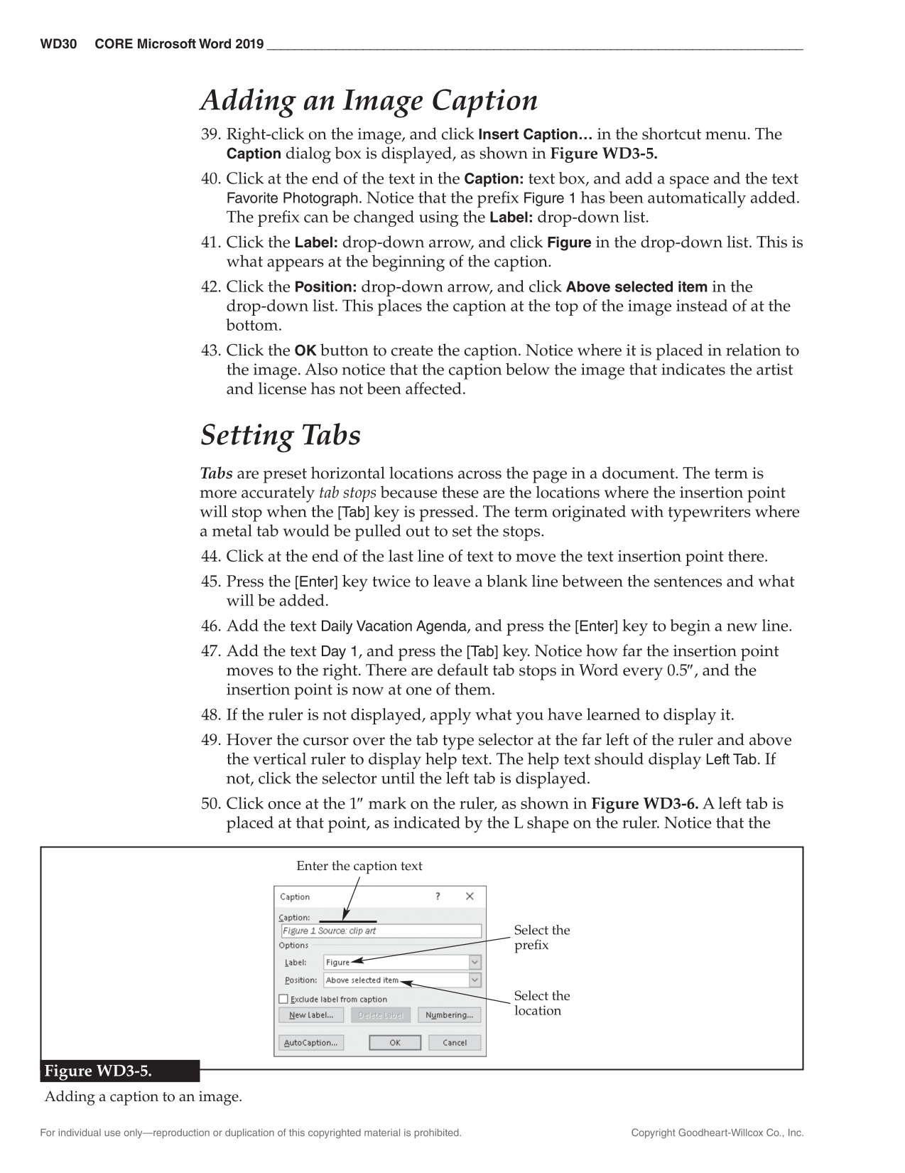 Certification Prep for Microsoft Office 2019 page WD30