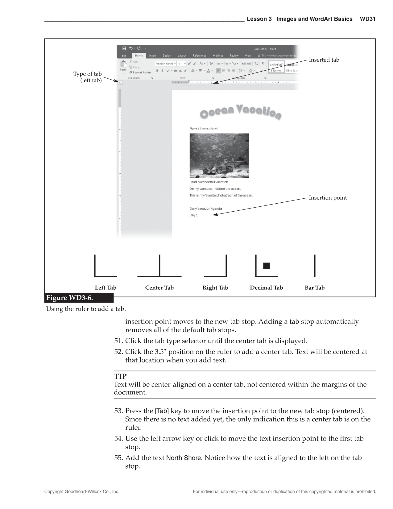 Certification Prep for Microsoft Office 2019 page WD31