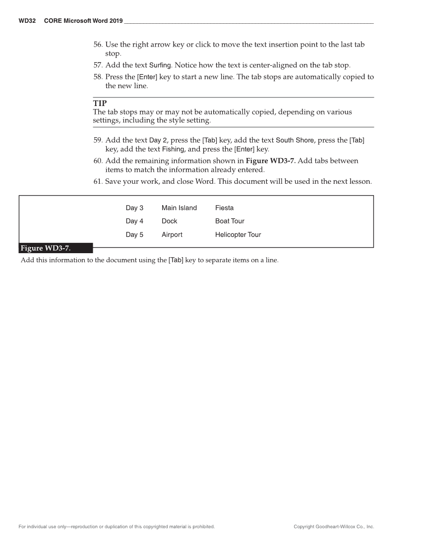 Certification Prep for Microsoft Office 2019 page WD32