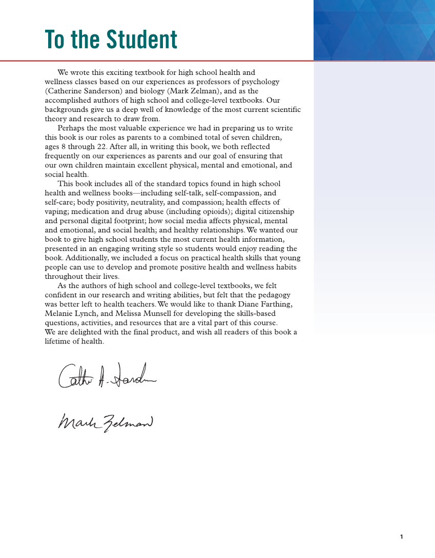 Essential Health Skills 3e page 1