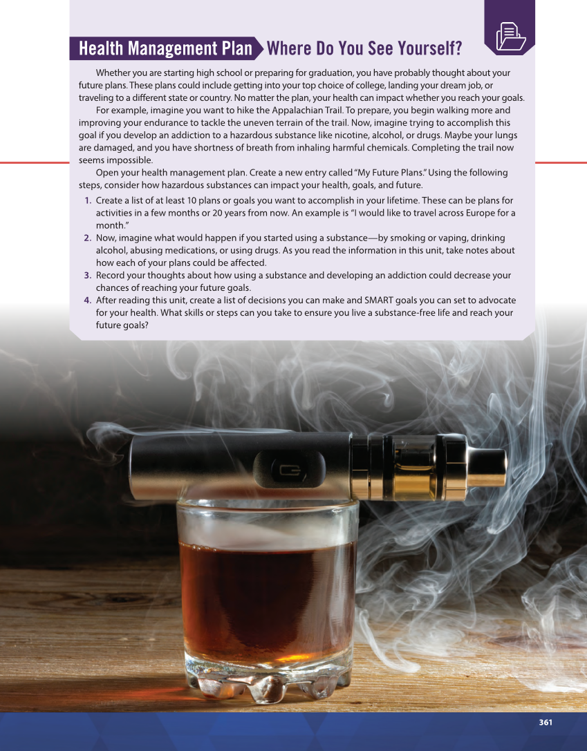 Essential Health Skills 3e page 361