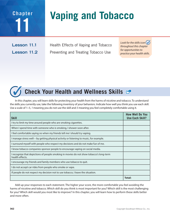Essential Health Skills 3e page 362