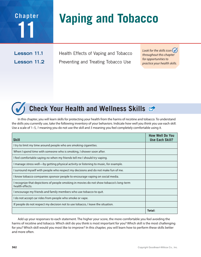 Essential Health Skills 3e page 362