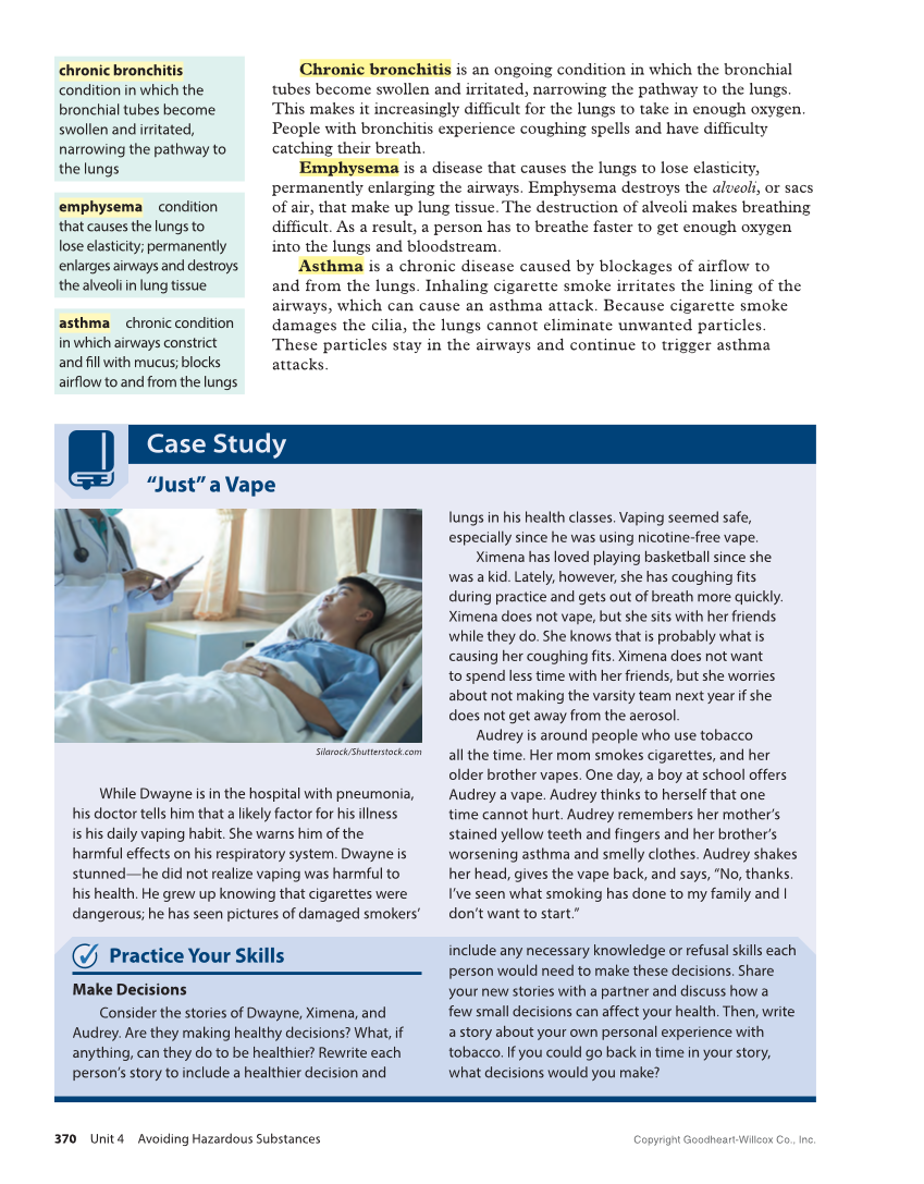 Essential Health Skills 3e page 370