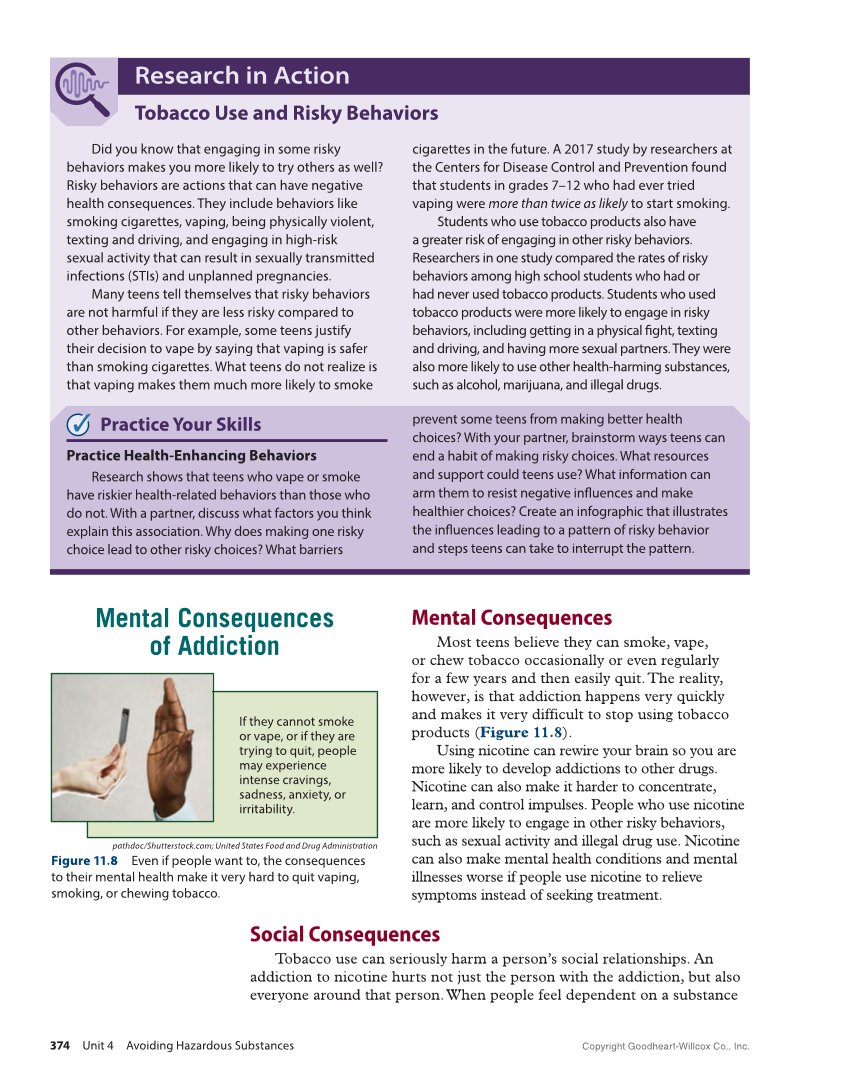 Essential Health Skills 3e page 374
