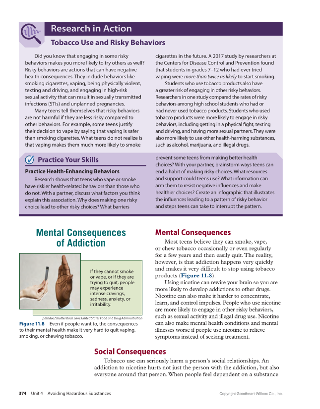 Essential Health Skills 3e page 374