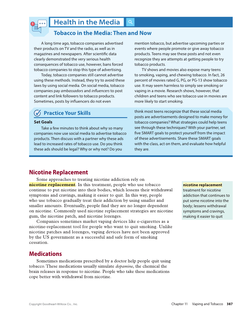 Essential Health Skills 3e page 387