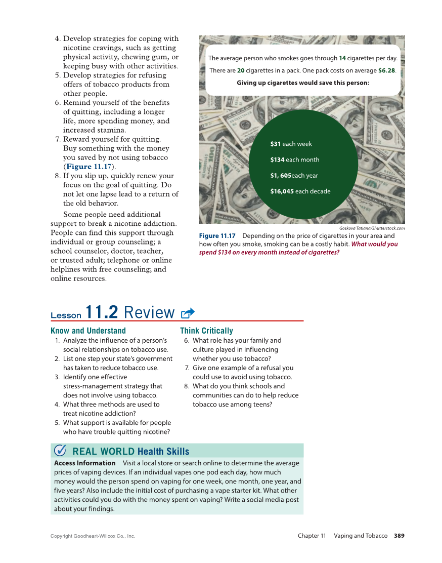 Essential Health Skills 3e page 389